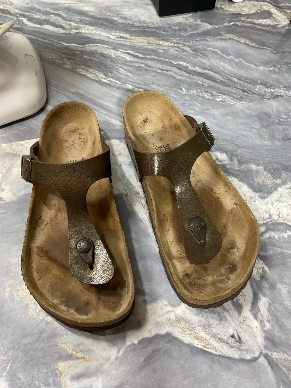 Birkenstock Women Shoes Gizeh T-strap Thong Sandals Flats Slip On Size 38 - Picture 2 of 16